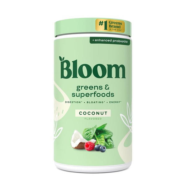 Bloom Nutrition Bloom Nutrition Superfood Greens Powder, Digestive Enzymes with