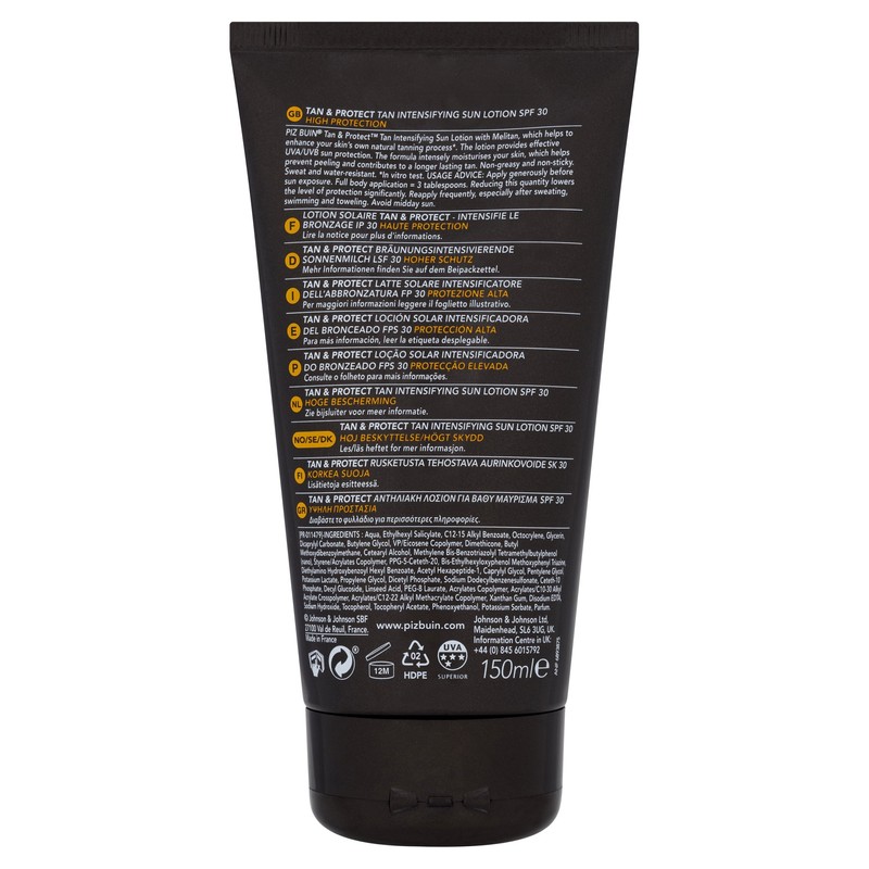 PizBuin Solar Lotion, SPF 30-150ml