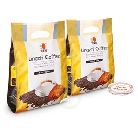 DXN Lingzhi Lite Coffee 3 in 1 + 5's Nona Manis Disposable Coaster (Pack of 2)