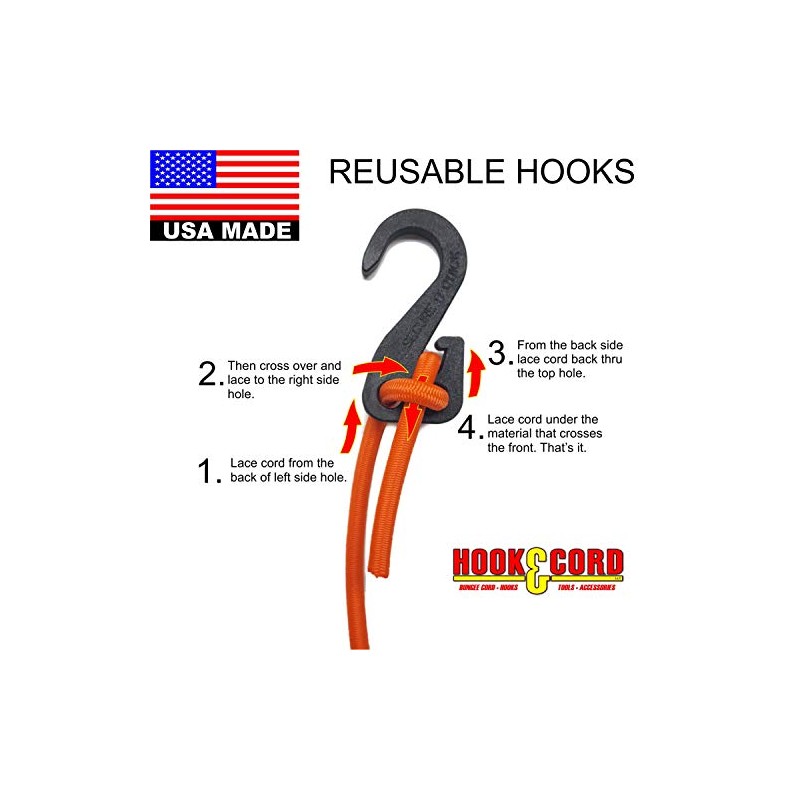 Secure IT Quick - Adjustable 5/16" Bungee Cords - 4