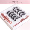Magnetic Eyelashes with Eyeliner, InBrave 6D Reusable Magnetic False Lashes