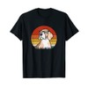 Beagle Puppy With Glasses Funny Nerd Beagle Dog Retro T-Shirt