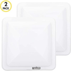 ONLTCO 2 Pack RV Vent Covers Camper Roof Replacement Trailer Ventline White 14" x 14"