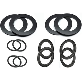 Ynxgzcan 25076RP Washer and Ring Kit for 1-1/2in Fittings, O-Ring Rubber Washer for Intex Pool Plunger Valves and Intex Replacement Gasket 10745, 10262 and 10255 (12 pcs)