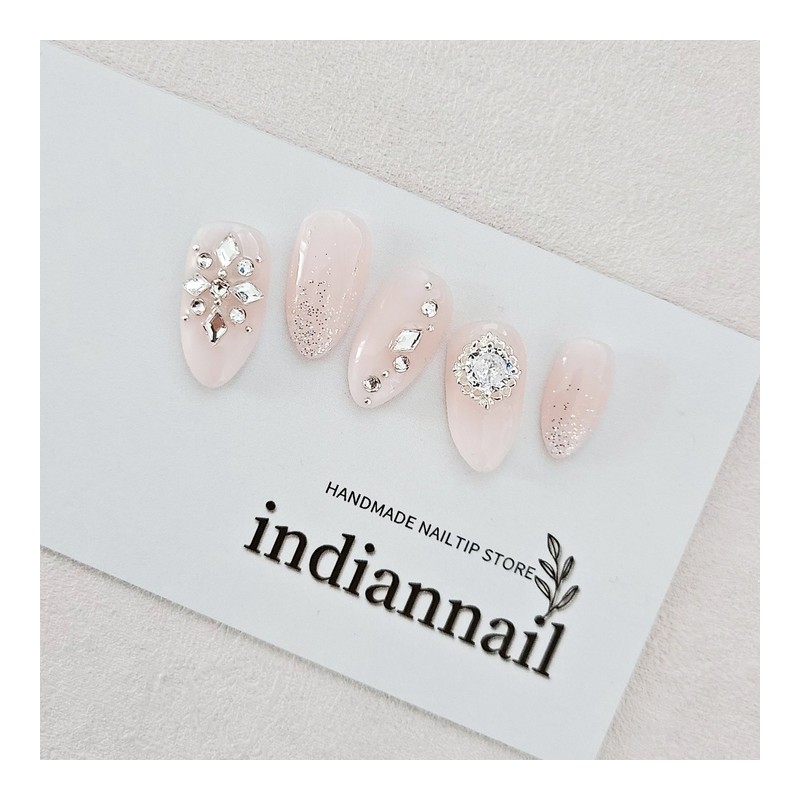Byeolbitgra Handmade Nail Tips - Coffin Midi / 별빛그라 수제네일팁