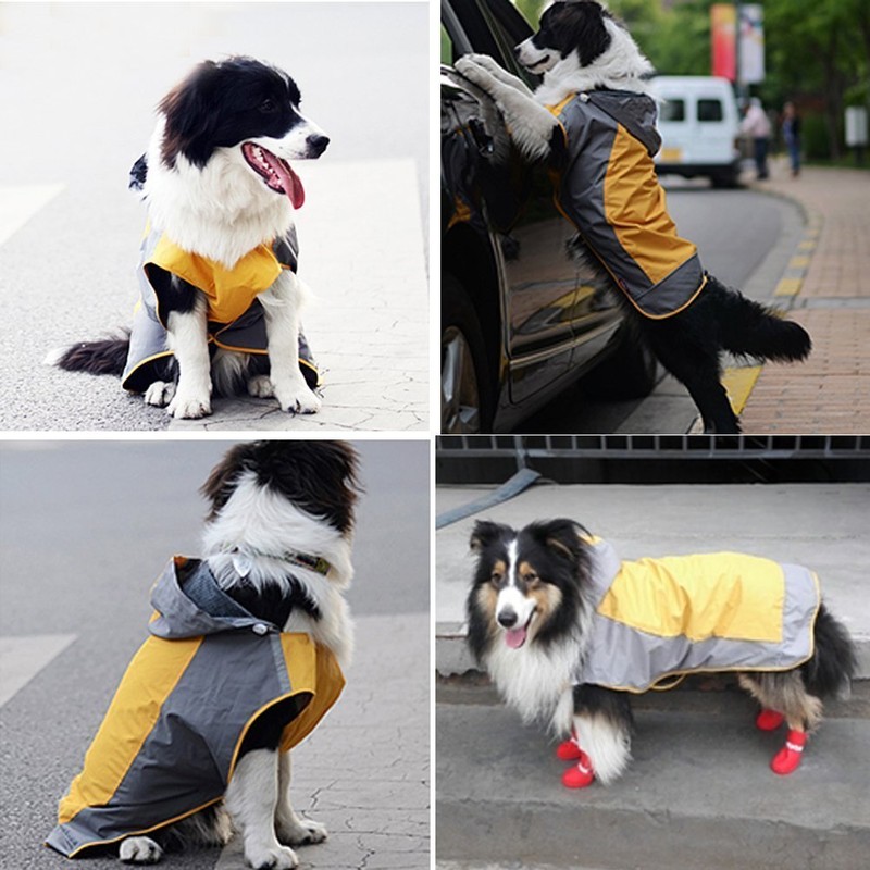 Umora Dog Ventilated and Hooded Raincoat - Rain Gear for