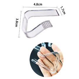 YFFSFDC Table Cloth Stop, Fixing Clip, Anti-Slip, Anti-Slip, Tablecloth, Tablecloth Clip, Transparent, Compatible with 0.8 - 1.4 inches (2.0 - 3.5 cm), Pack of 4