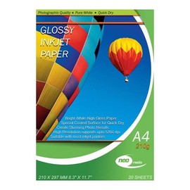 Neo Media A4 210 g 20 Sheets Photo Gloss Paper - White
