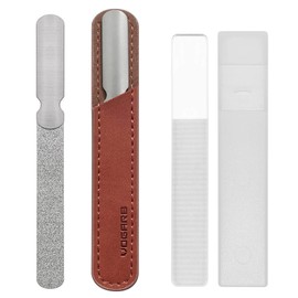 VOGARB Diamond Nail File for Natural Nails, 4.6 Inch Double Sided 180 Grits Emery Boards Metal Toe Nail Files for Thick Toenails and Fingernail (1 Pack)