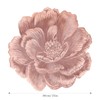 fanquare 3D Rose Gold Flower Placemats Set of 6, 15"