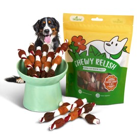 LISPOO Likable Pets Dog Treats Kabobs with Fresh Duck,Chicken,Carrot,Chicken Liver-Easily Digestible,Exercises Mouth&Jaw-200g Healthy Dental Treats for All Dogs-,Keeps Pet Happy&Healthy