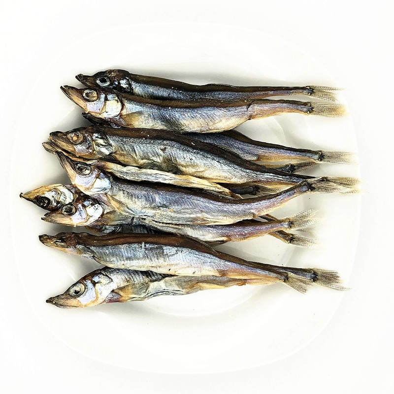 Greenlike Whole Wild Caught Dried Capelin Dried fish 多春鱼 봄고기