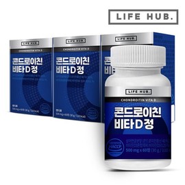 3 bottles (180 tablets) of Chondroitin Vita D tablets, 6-month supply / 콘드로이친 비타D 정 3통(180정) 6개월분