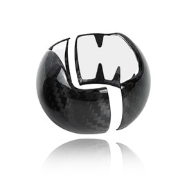 nuoozy Carbon Fiber Gear Shift Knob Cover Compatible with Ford Mustang 2015 2016 2017 2018 2019 2020 2021 2022 2023 Manual Transmission Car Shift Lever Modification Decoration (Black)