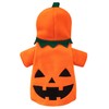Disfraz de calabaza para perro con capucha de Halloween (L)