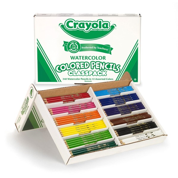 Crayola Watercolor Classpack, School Supplies, 12 Assorted Colors, 240 Count