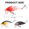 Tadipri Topwater Fishing Lure with Hooks, Fishing Lure for Perch,