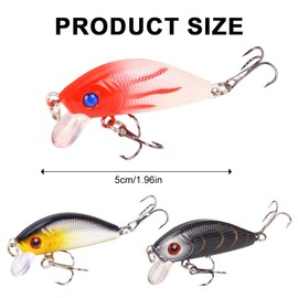 Tadipri Topwater Fishing Lure with Hooks, Fishing Lure for Perch, Zander, Topwater Bass Bait Bait with Propeller Tail, Floating Lure Freshwater or Saltwater