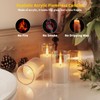 VIODAIM 12Pack Flickering Flameless LED Candles with Timer, Battery Powered