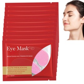 Augenpads Gegen Augenringe, Eye Pads Reduzieren Dunkle Augenringe, Augenpads Gegen Tränensäcke und Falten, Kühlende und Erfrischende Augen Pads Masken [10 PCS, Rot] facialmask4 (3)