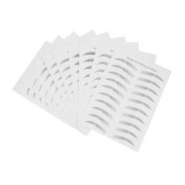Baluue 9sheets Temporary Eyebrow Stickers Realistic Brow Transfer for Sparse Patchy Over-plucked Eyebrows Easy to Apply for Makeup