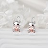 Cat Hoop Earrings 925 Sterling Silver Cat Earrings for Women