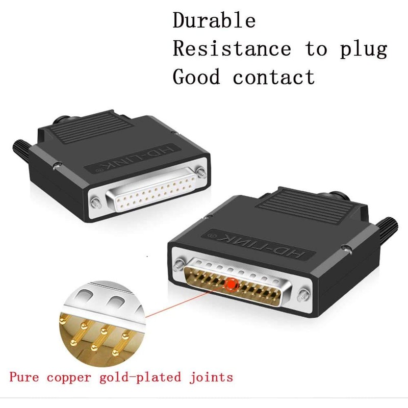 PENGLIN DB25 Solderless RS232 D-SUB Series Adapter, 16mm Thin 25