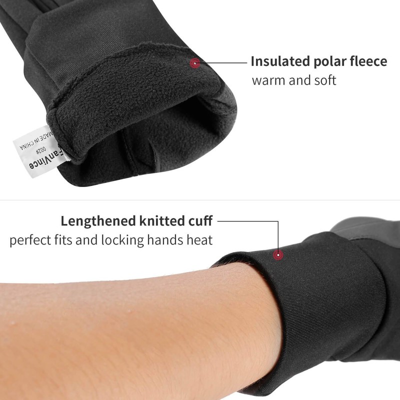 FanVince Gloves Cycling Touch Screen Bike Accessories Hiking Gloves Mens