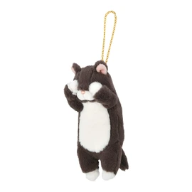 Livheart 87033-73 By the Scruff of the Neck Black Cat Reel, Total Length: Approx. 5.9 inches (15 cm), Key Chain