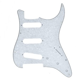 KAISH 11 Hole American Vintage 62 Strat/ST Style SSS Single Coil Pick Guard Guitar Pickguard Scratch Plate for Stratocaster/Strat White Pearl
