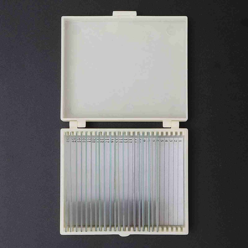 20pcs Microbiological Bacterial Specimens Biology Microscope Slices Lab Specimen