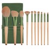 Pincel de maquillaje 10 juegos herramientas belleza con bolsa universal
