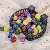 CiaraQ DND Dice Set -7 X 7 Dragon Pattern Polygonal