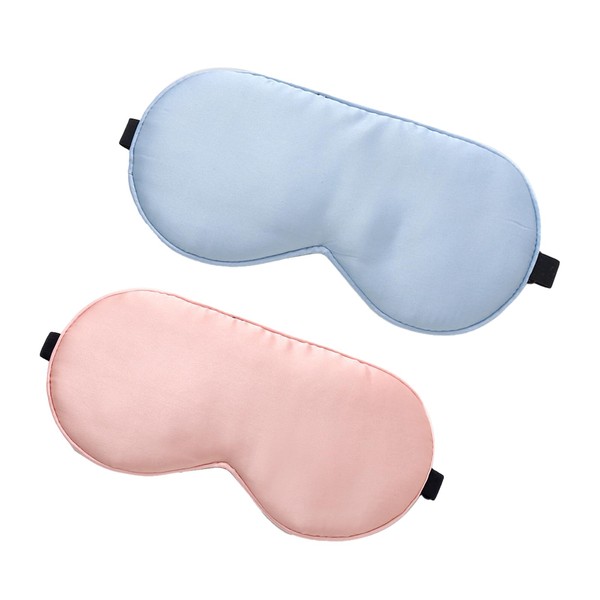 2 PCS Silk Sleep Eye Mask, 100% Real Natural Pure