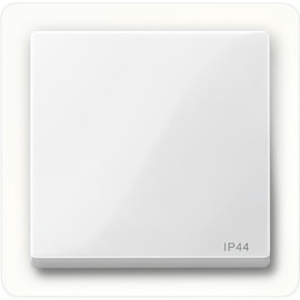 Merten 432019 Rocker IP44, polar white glossy, System M