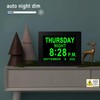 MASSII 8 Inch Large Dementia Clock 19 Alarms with Auto