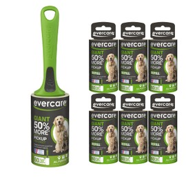 Evercare Pet Bundle Giant Pet Roller REFILLS - 6 Pack, Dark Green