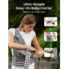 GROWNSY Baby Carrier Newborn to Toddler, Lightweight Ergonomic 7-44 lbs