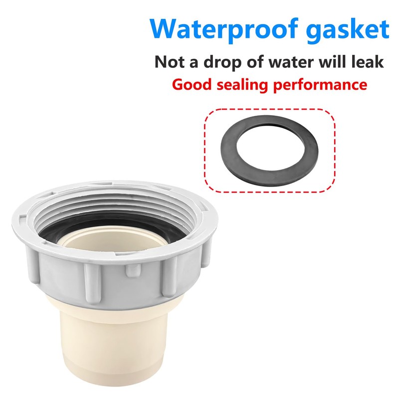 Qrity 1 Piece Kitchen Sink Drain Pipe Connector 58 mm