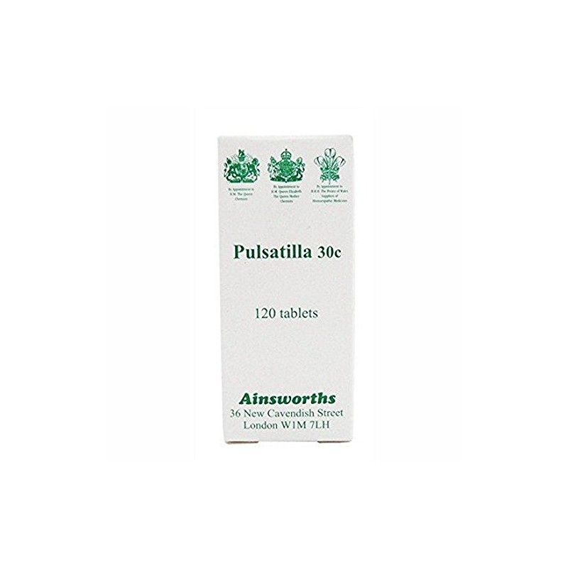 Ainsworths 30C Pulsatilla Homoeopathic Remedy - Pack of 120 Tablets