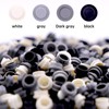 WYSWYG 1040PCS Building Bricks Dots-Black and White Round Plates with