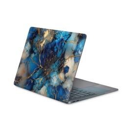 Skins4u Laptop Aufkleber, Notebook Skin Schutzfolie, Seidenmatt, Kratzfest, Blasenfrei, Selbstklenend Vinylfolie Rückstandslos Entfernbar 10 bis 17 Zoll Laptops (Golden Fantasy, 30x20cm)