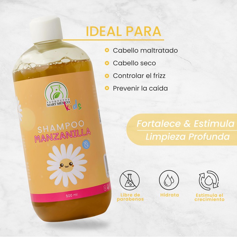 Shampoo De Manzanilla Kids Cero Lágrimas Productos Mart Mexico 500