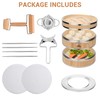 CROWNSPIRE 2 Tier Bamboo Steamer | Bamboo Steamer Basket with