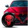 SkinoEu Compatible with Alfa Romeo Emblem Badge Bonnet/Boot 74 mm