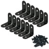 Alamic Corner Brace 30 x 30mm Stainless Steel Black Brace