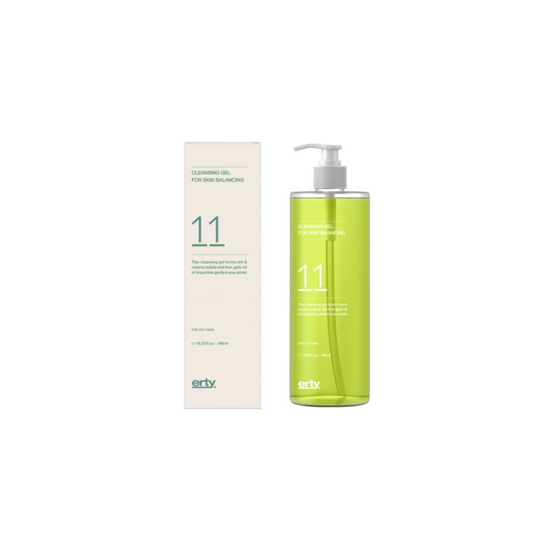 Erti 11 Cleansing Gel (Trouble Soothing/Balance) 480ml / 에르띠 11