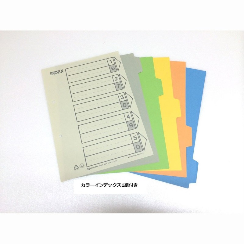 キングジム キングファイル B5 タテ 800枚収納 両開き 2458A 青