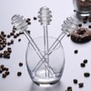 6inch Glass Honey Dipper Stick Reusable Honey Stirrer Wand Honey