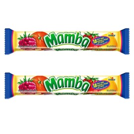 Mamba Fruit Chewy Candy 2.65oz, 2 Packs (Fruit Chews)